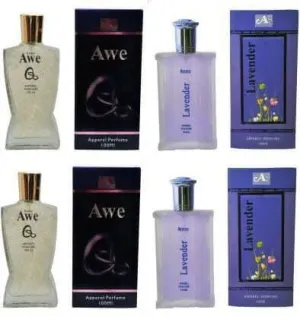 A one AweQ Perfume and Lavender Perfume 100ML Each (Pack of 4) Eau de Parfum - 400 ml (For Men)