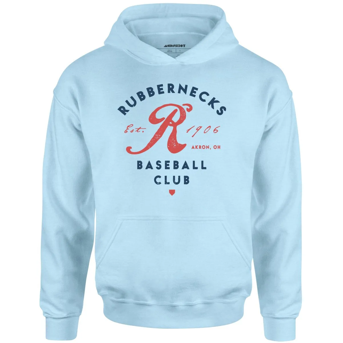 Akron Rubbernecks - Ohio - Vintage Defunct Baseball Teams - Unisex Hoodie