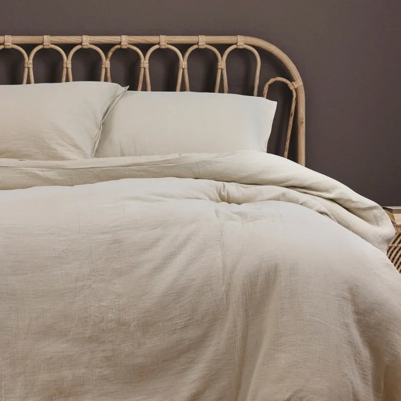 Ardor Boudoir Earth Double Gauze Linen Quilt Cover Set