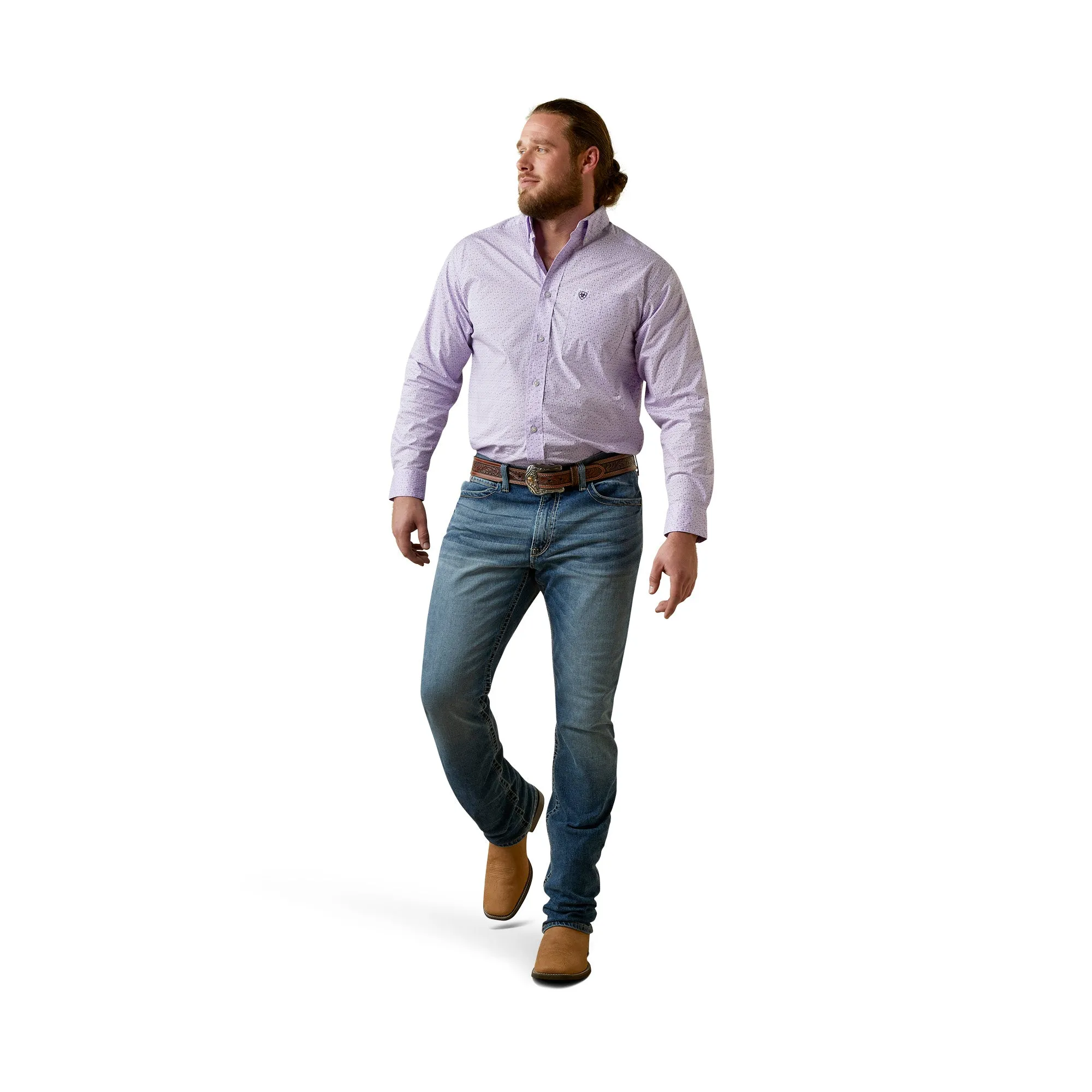 Ariat Men's Lilac MCCOY Long Sleeve Shirt