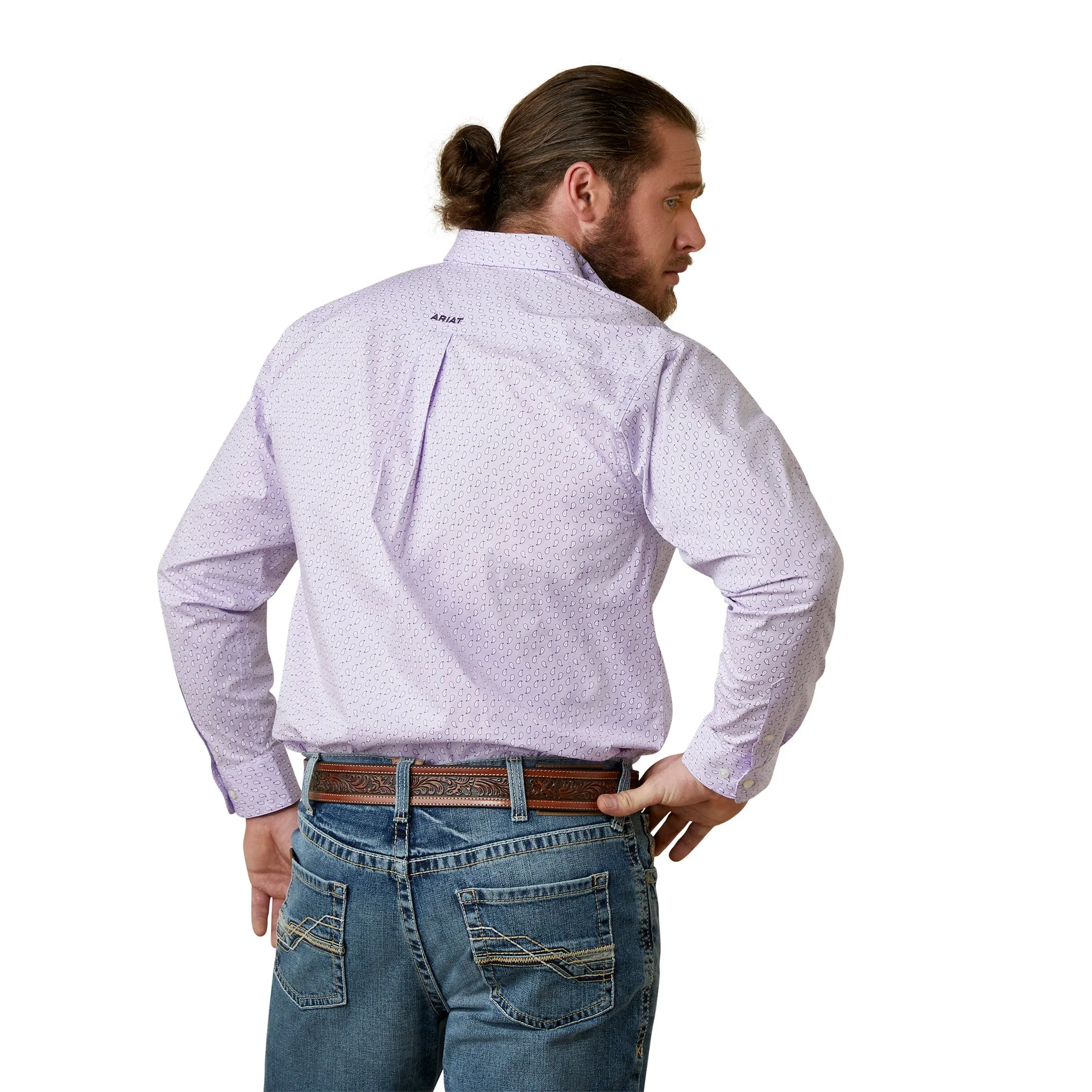Ariat Men's Lilac MCCOY Long Sleeve Shirt