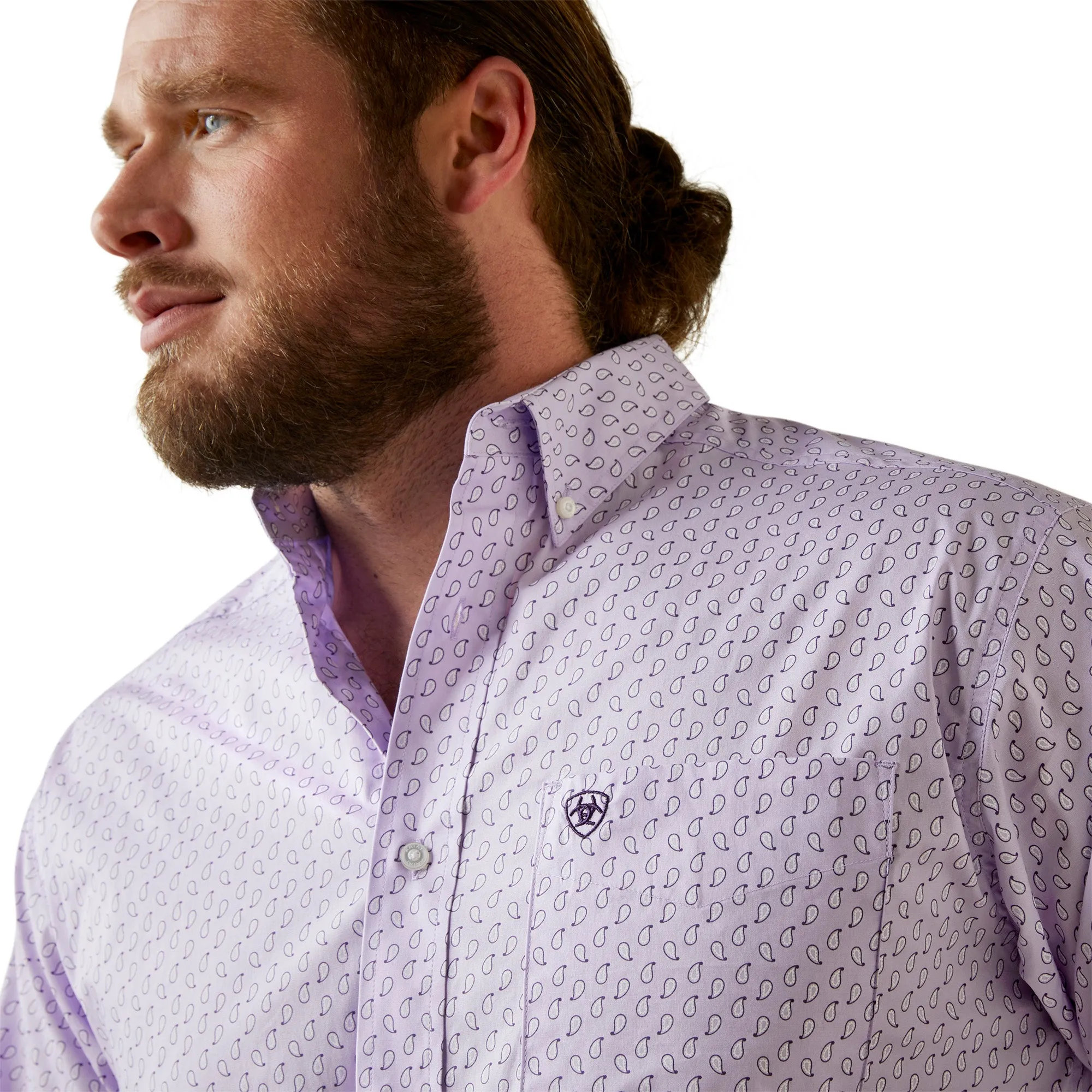 Ariat Men's Lilac MCCOY Long Sleeve Shirt