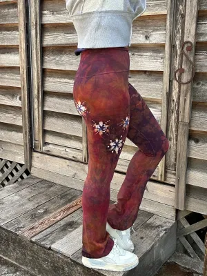 Bonfire Moon and Stars Stretchy Movement Yoga Pants