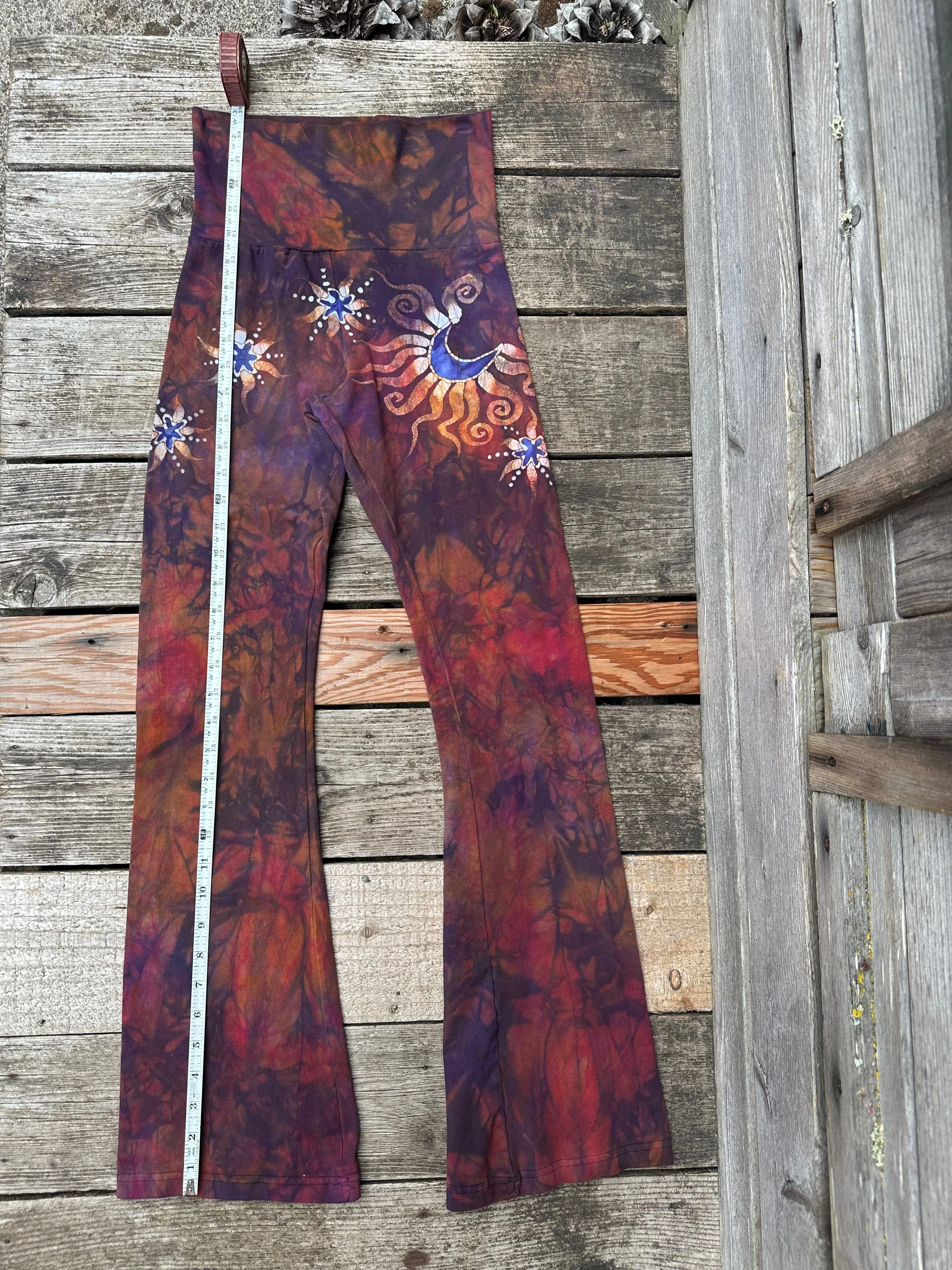 Bonfire Moon and Stars Stretchy Movement Yoga Pants