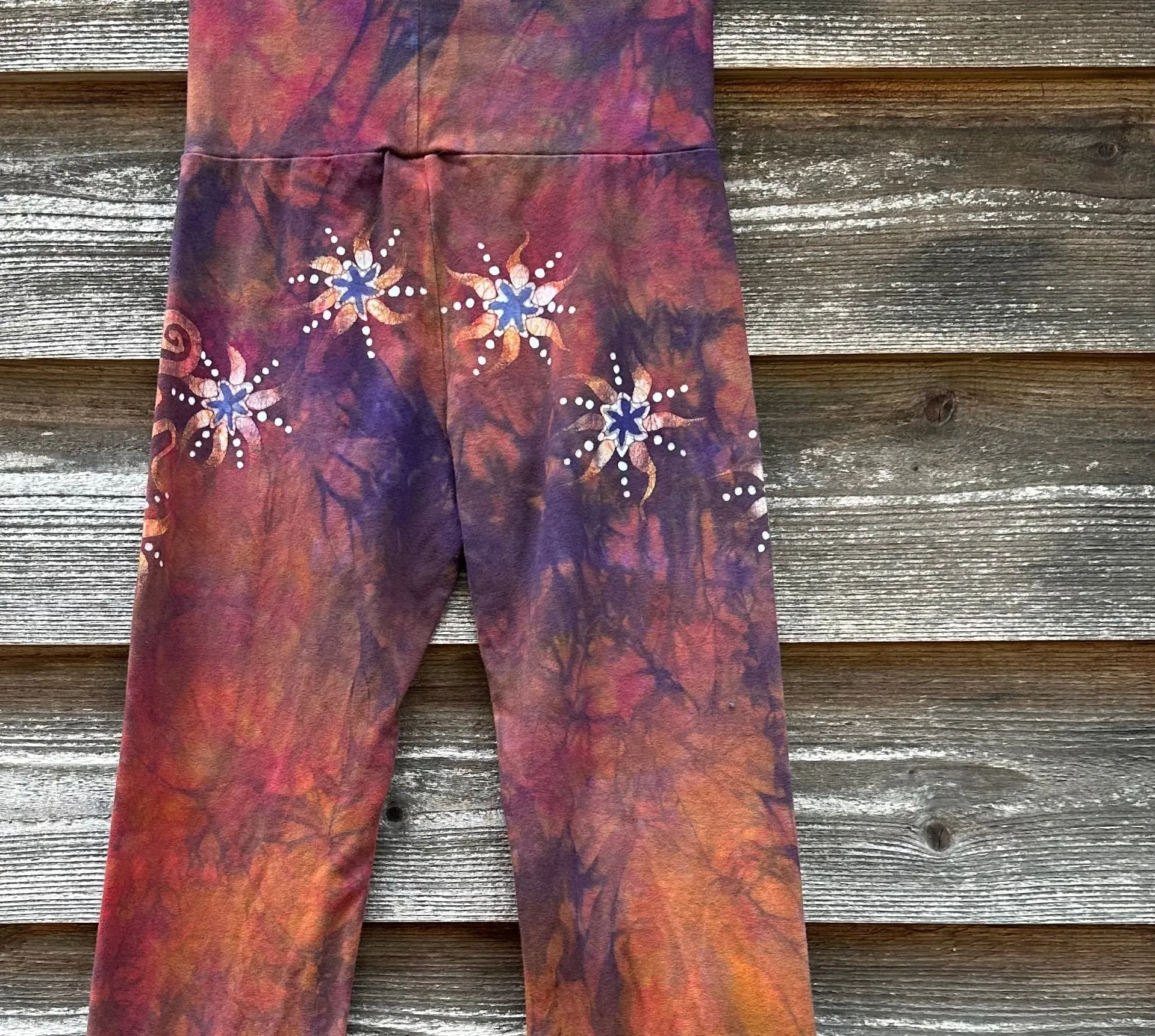 Bonfire Moon and Stars Stretchy Movement Yoga Pants