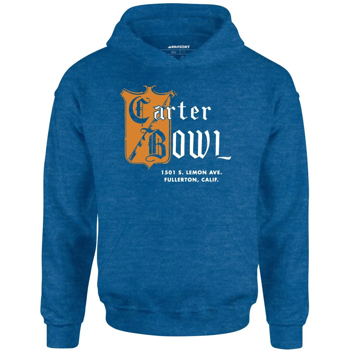 Carter Bowl - Fullerton, CA - Vintage Bowling Alley - Unisex Hoodie