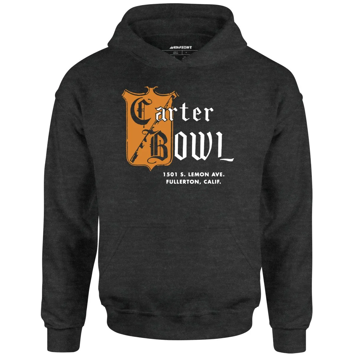 Carter Bowl - Fullerton, CA - Vintage Bowling Alley - Unisex Hoodie