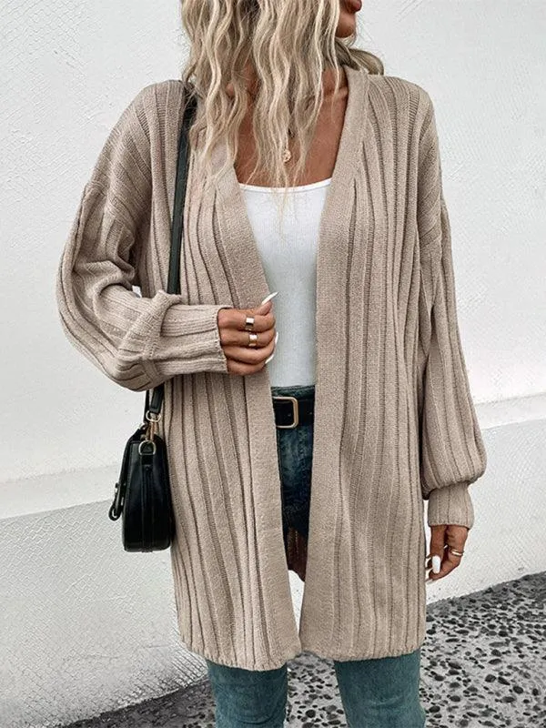 Colorful Knit Cardigan Sweater for Women - A Bold Winter Fashion Essential
