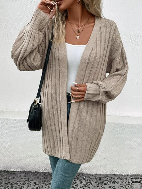 Colorful Knit Cardigan Sweater for Women - A Bold Winter Fashion Essential