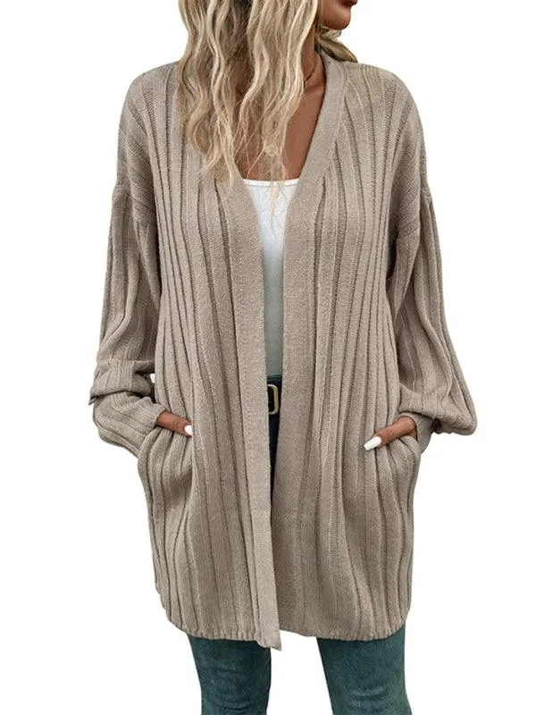 Colorful Knit Cardigan Sweater for Women - A Bold Winter Fashion Essential