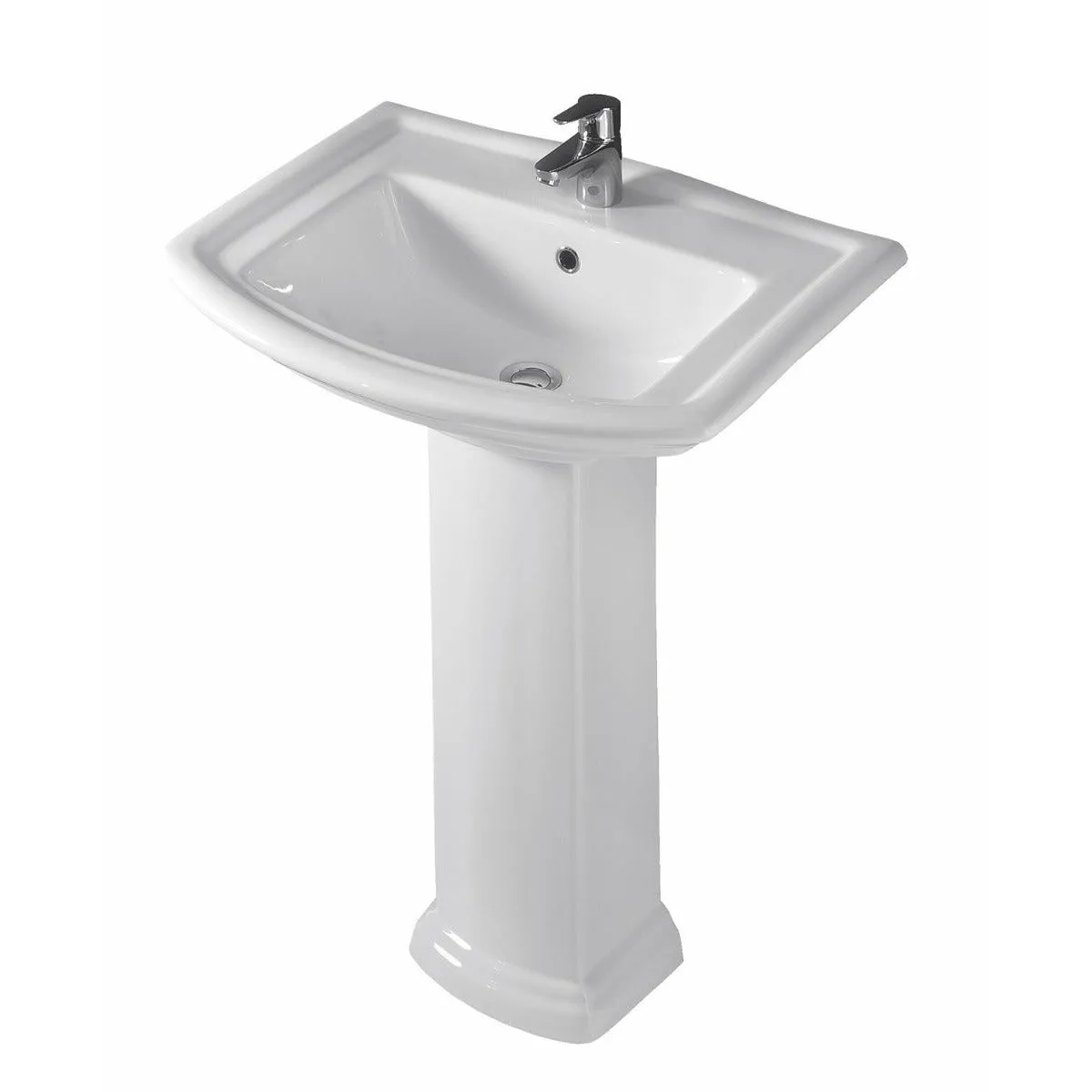 Frontline White Washington Full Pedestal Basin