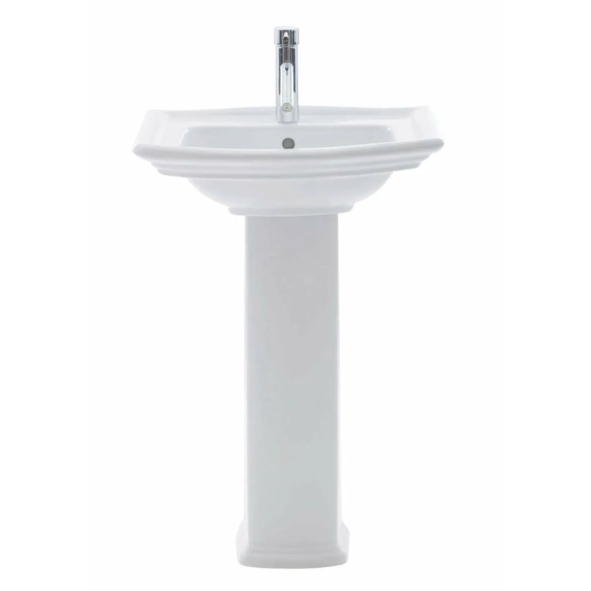 Frontline White Washington Full Pedestal Basin