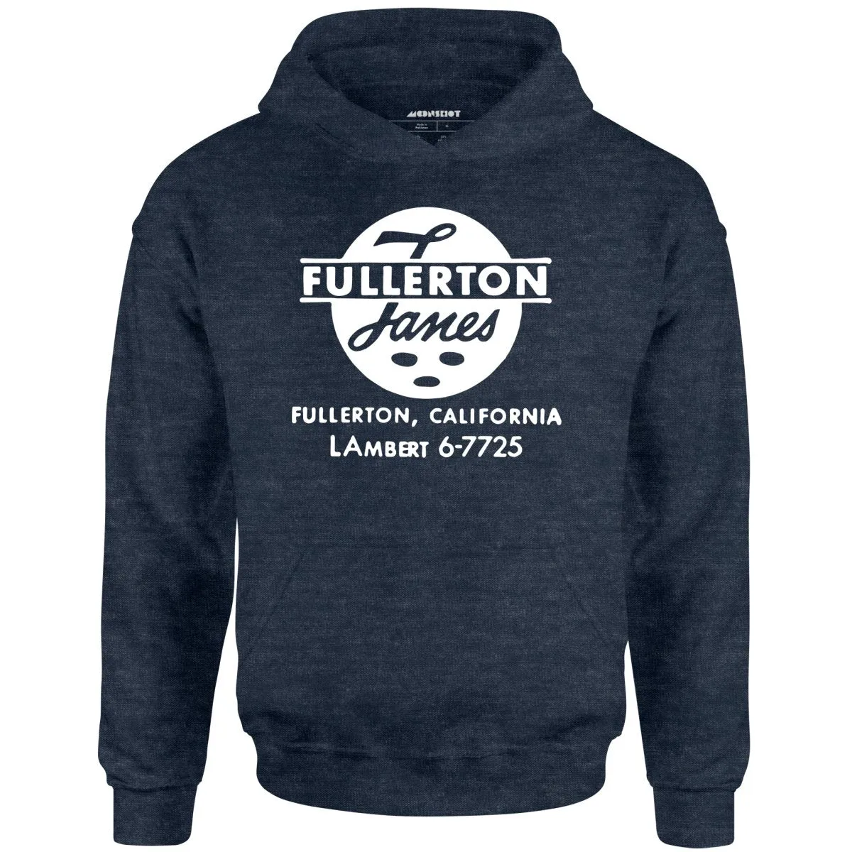 Fullerton Lanes - Fullerton, CA - Vintage Bowling Alley - Unisex Hoodie