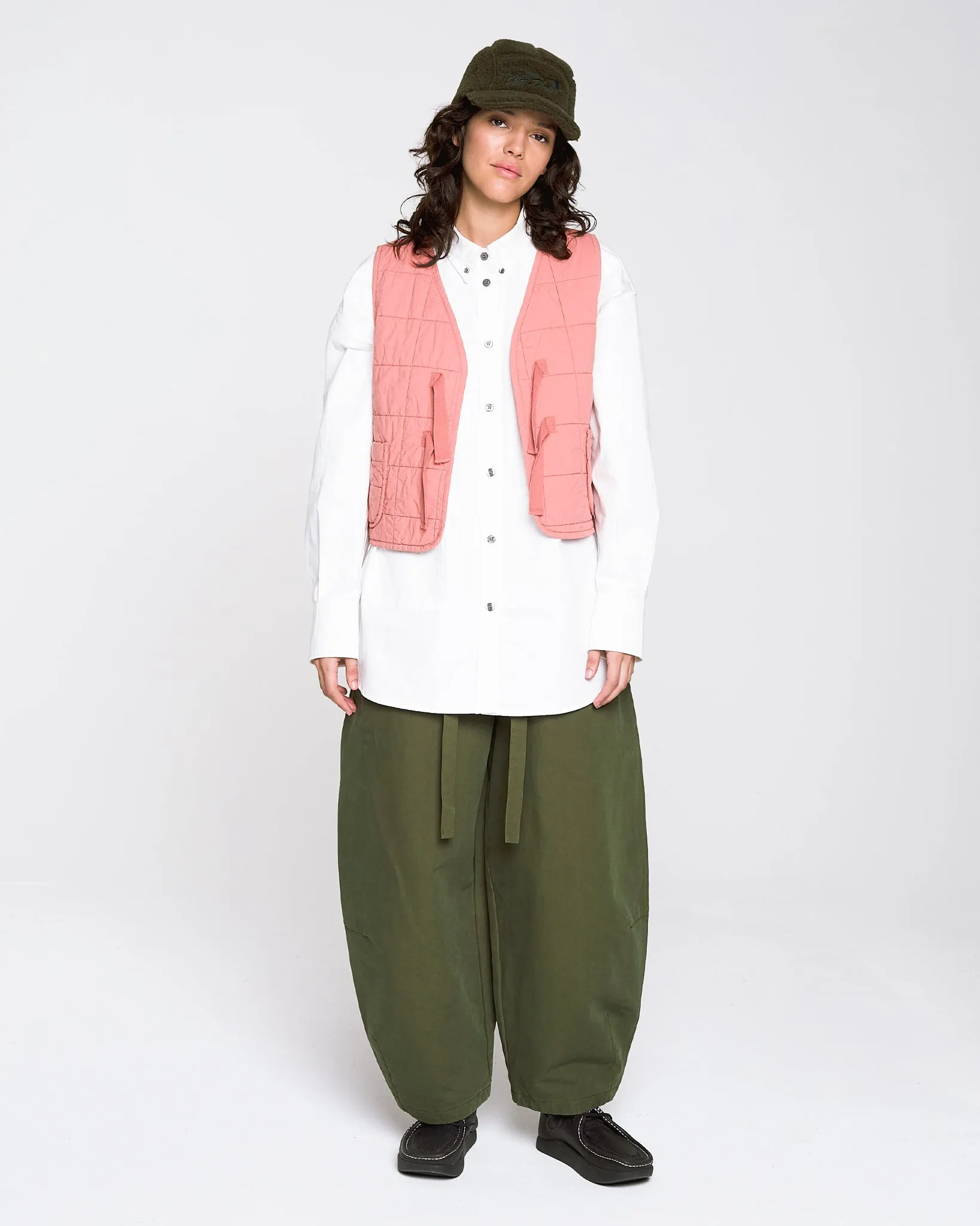 G.o.D Life Vest Cotton Quilt Old Rose