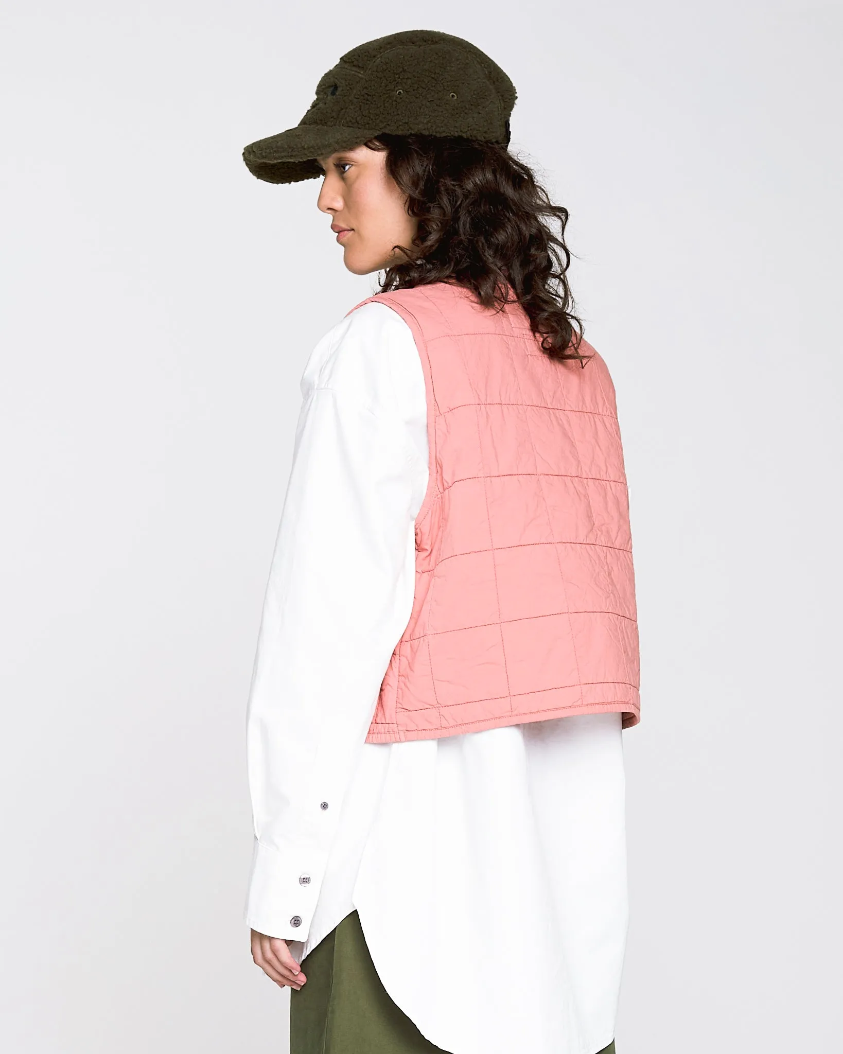 G.o.D Life Vest Cotton Quilt Old Rose