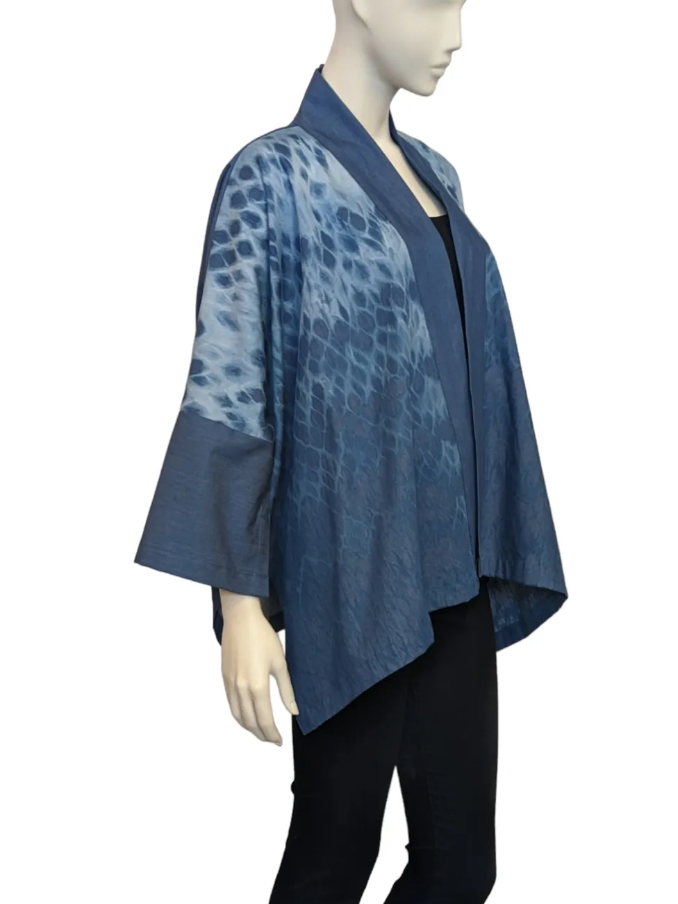Indigo Crop Kimono