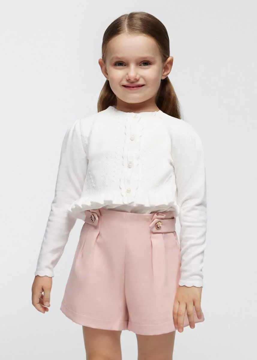 Jenny Girls Knit Cardigan - Natural