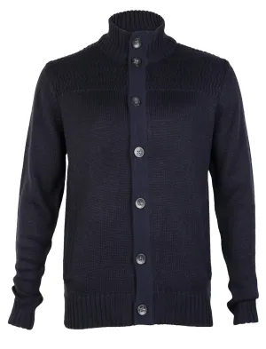 Kensington Eastside Tramore buttoned cardigan in Dark Navy