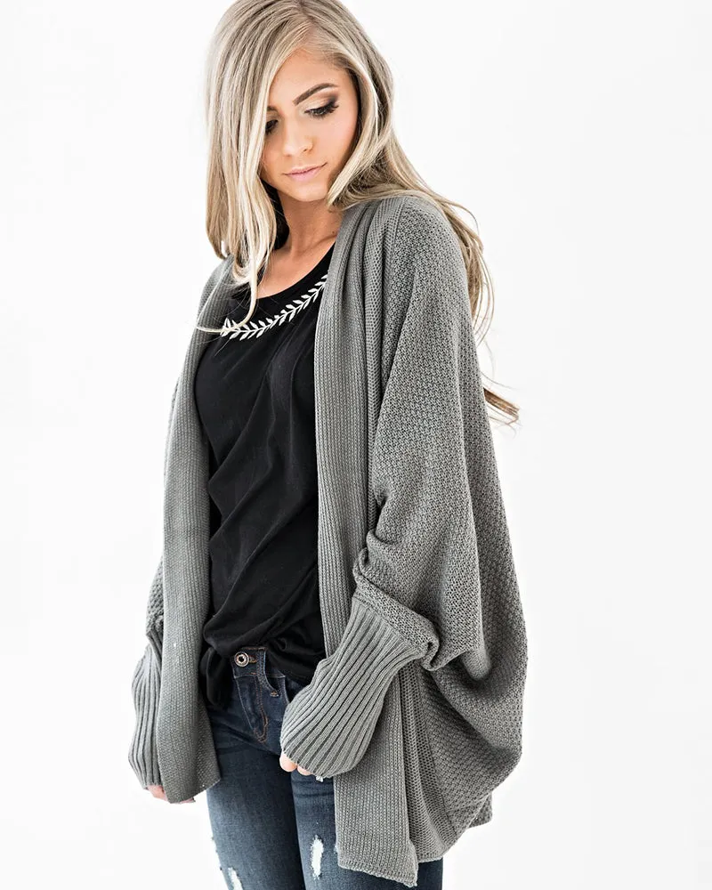 Knitted Casual Knitted Solid Cotton Winter Cardigan