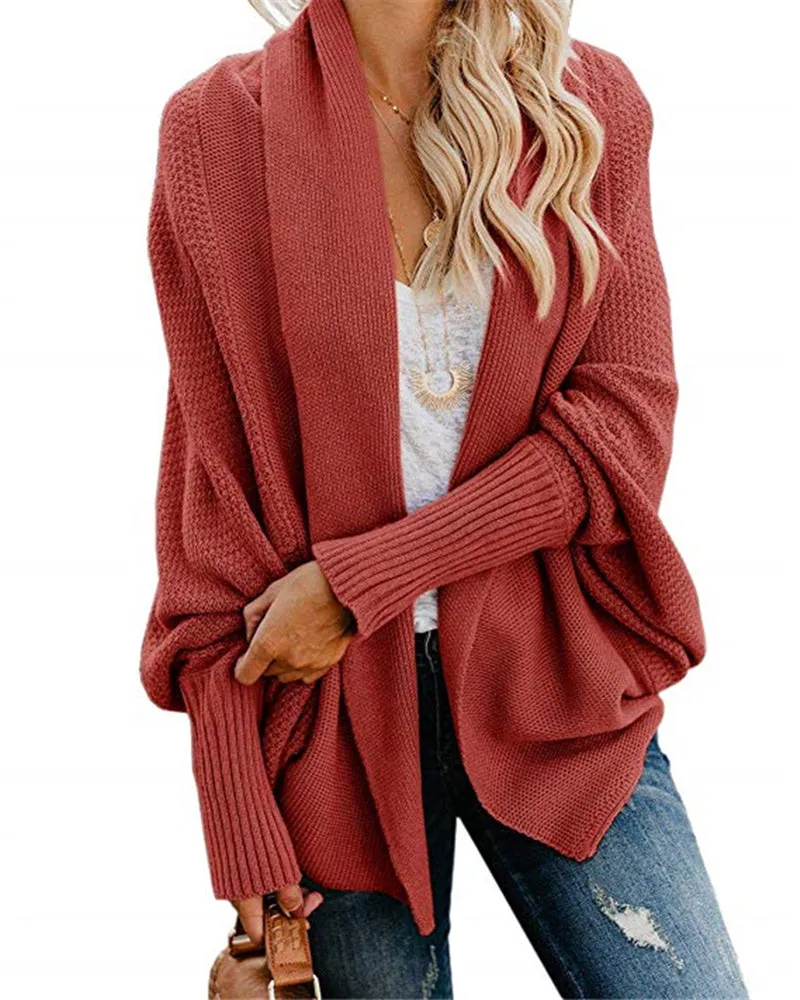 Knitted Casual Knitted Solid Cotton Winter Cardigan
