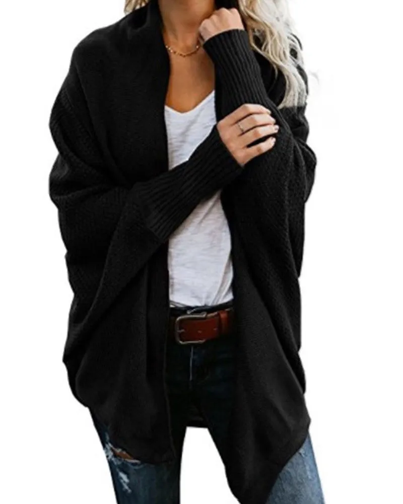 Knitted Casual Knitted Solid Cotton Winter Cardigan