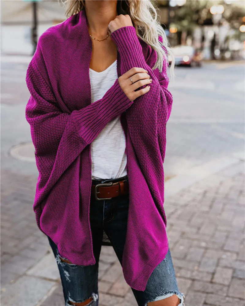 Knitted Casual Knitted Solid Cotton Winter Cardigan
