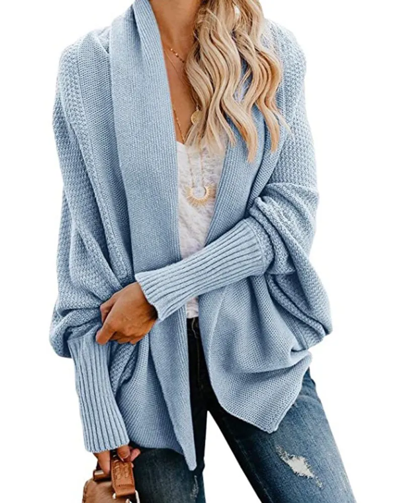 Knitted Casual Knitted Solid Cotton Winter Cardigan