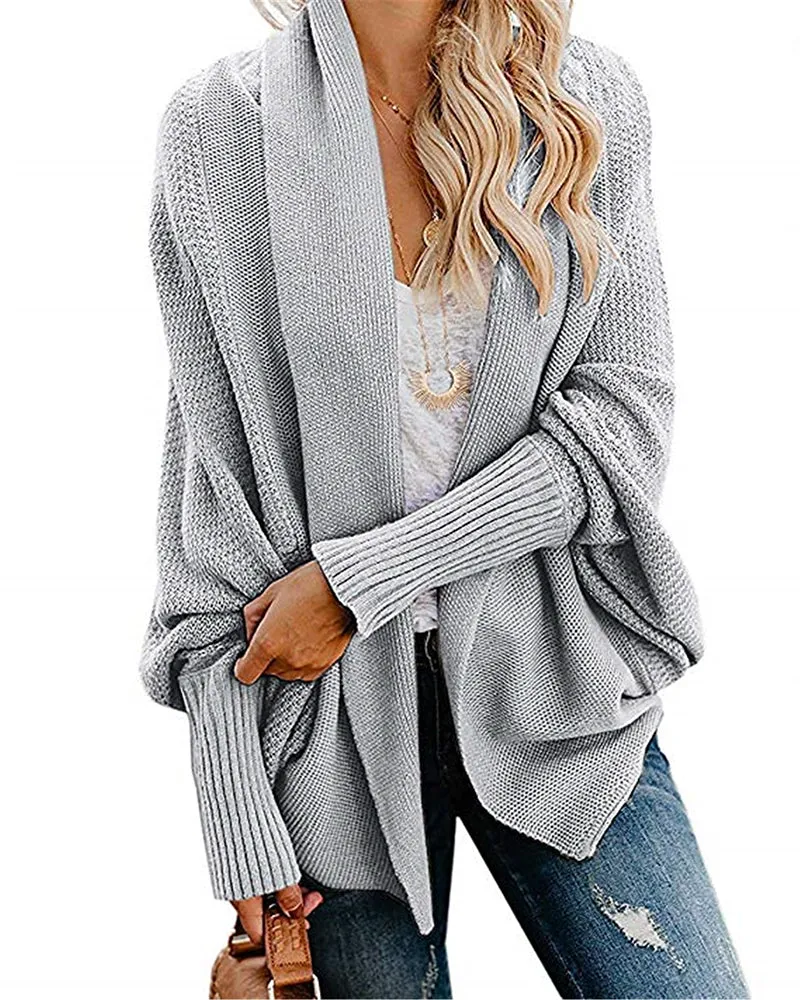 Knitted Casual Knitted Solid Cotton Winter Cardigan
