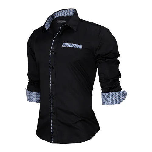 Men Dress Shirts Europe Size New Arrivals Stylish Slim Fit.