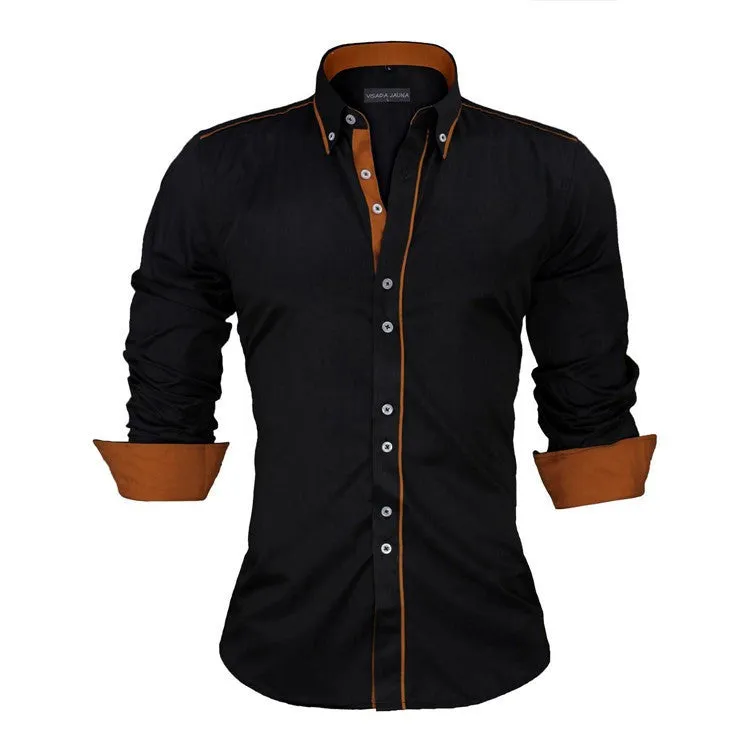 Men Dress Shirts Europe Size New Arrivals Stylish Slim Fit.
