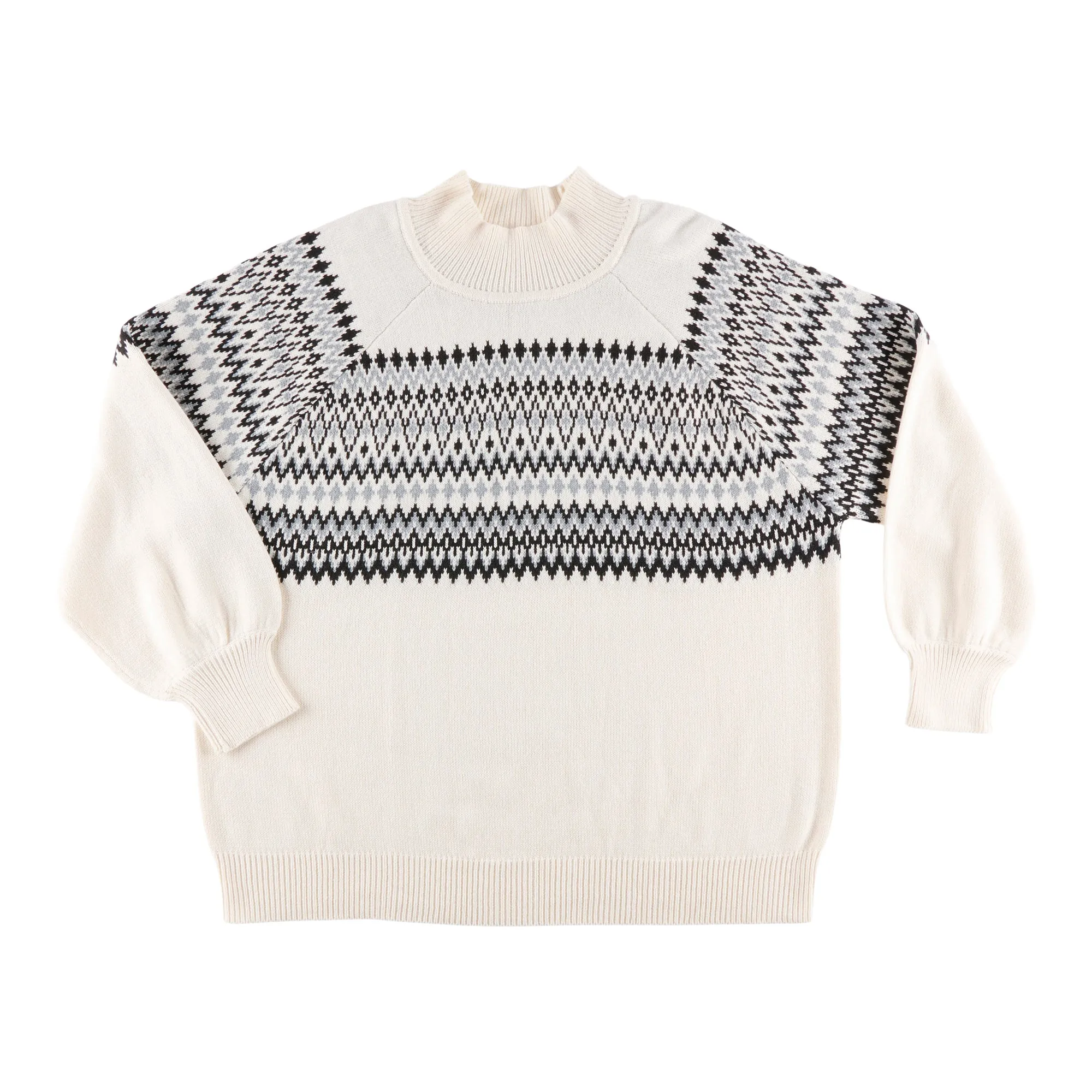 mySTYLE Women's Plus Mock-Neck Sweater