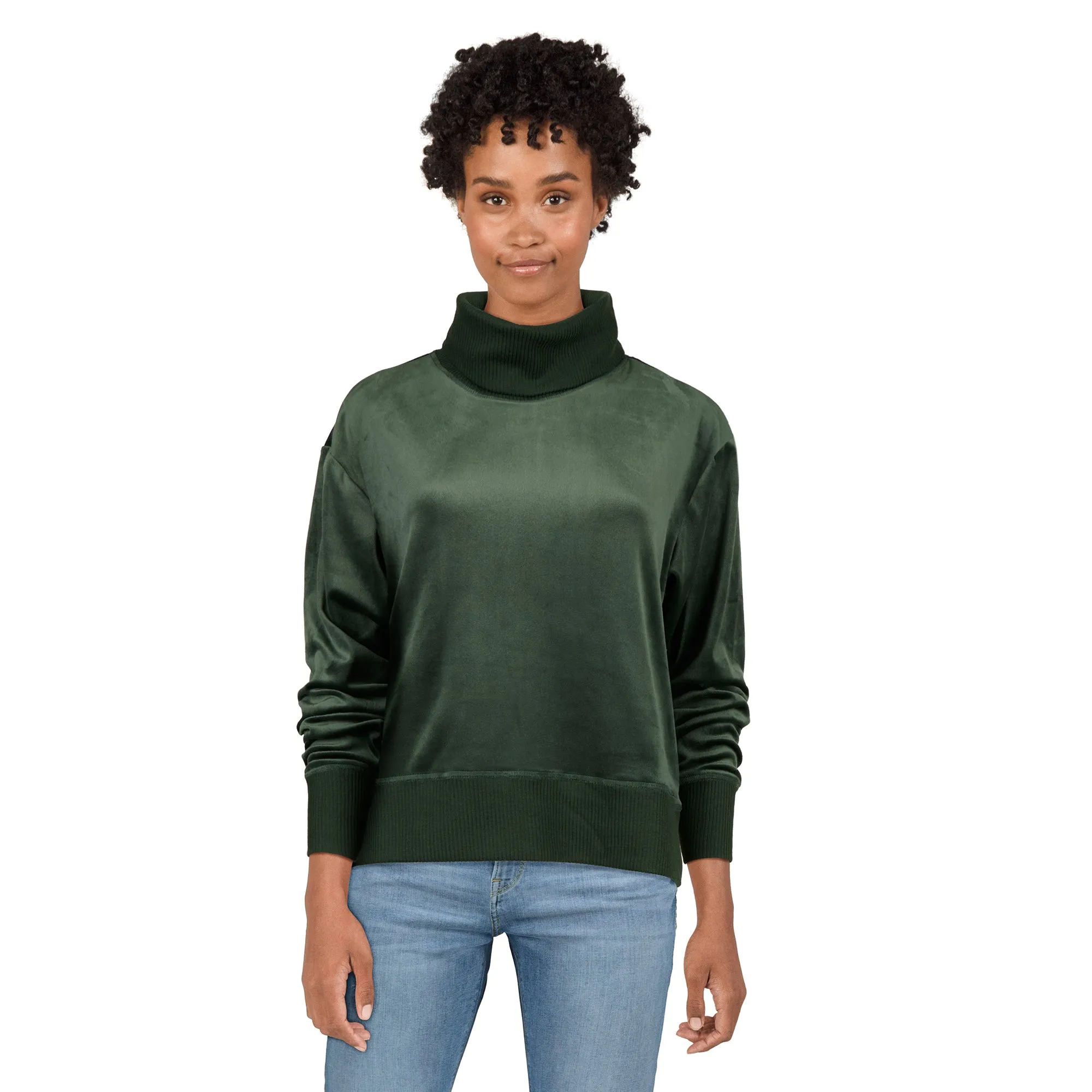 mySTYLE Women's Velour Turtleneck