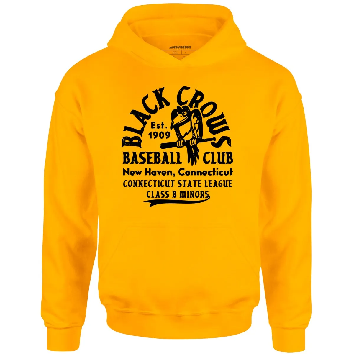 New Haven Black Crows - Connecticut - Vintage Defunct Baseball Teams - Unisex Hoodie