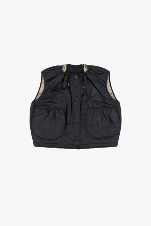 Parachute Quilt Vest - Black / Stone