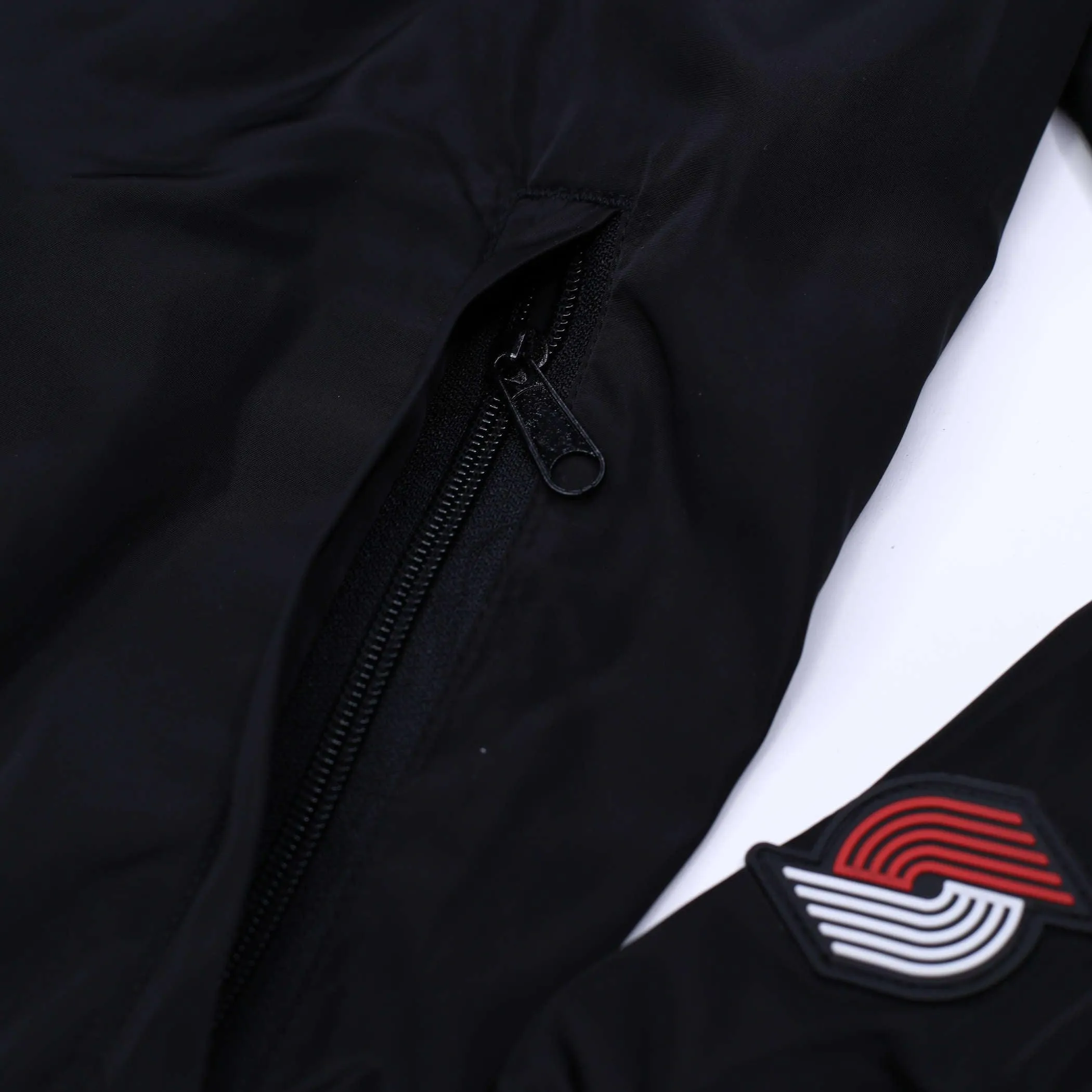 Portland Trail Blazers Wild Collective Back Pinwheel Coaches Jacket