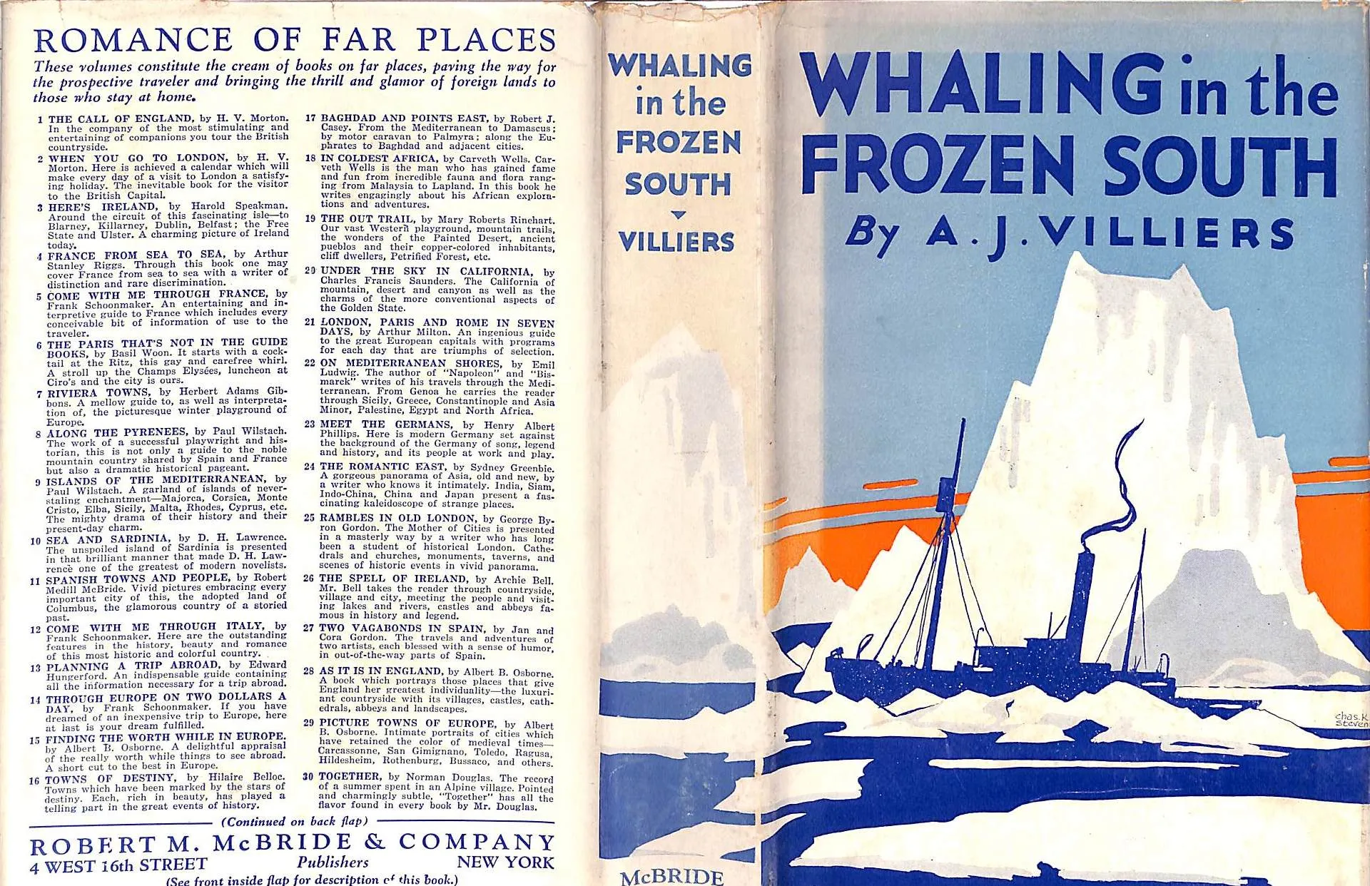 "Whaling In The Frozen South" 1931 VILLIERS, A.J. (SOLD)