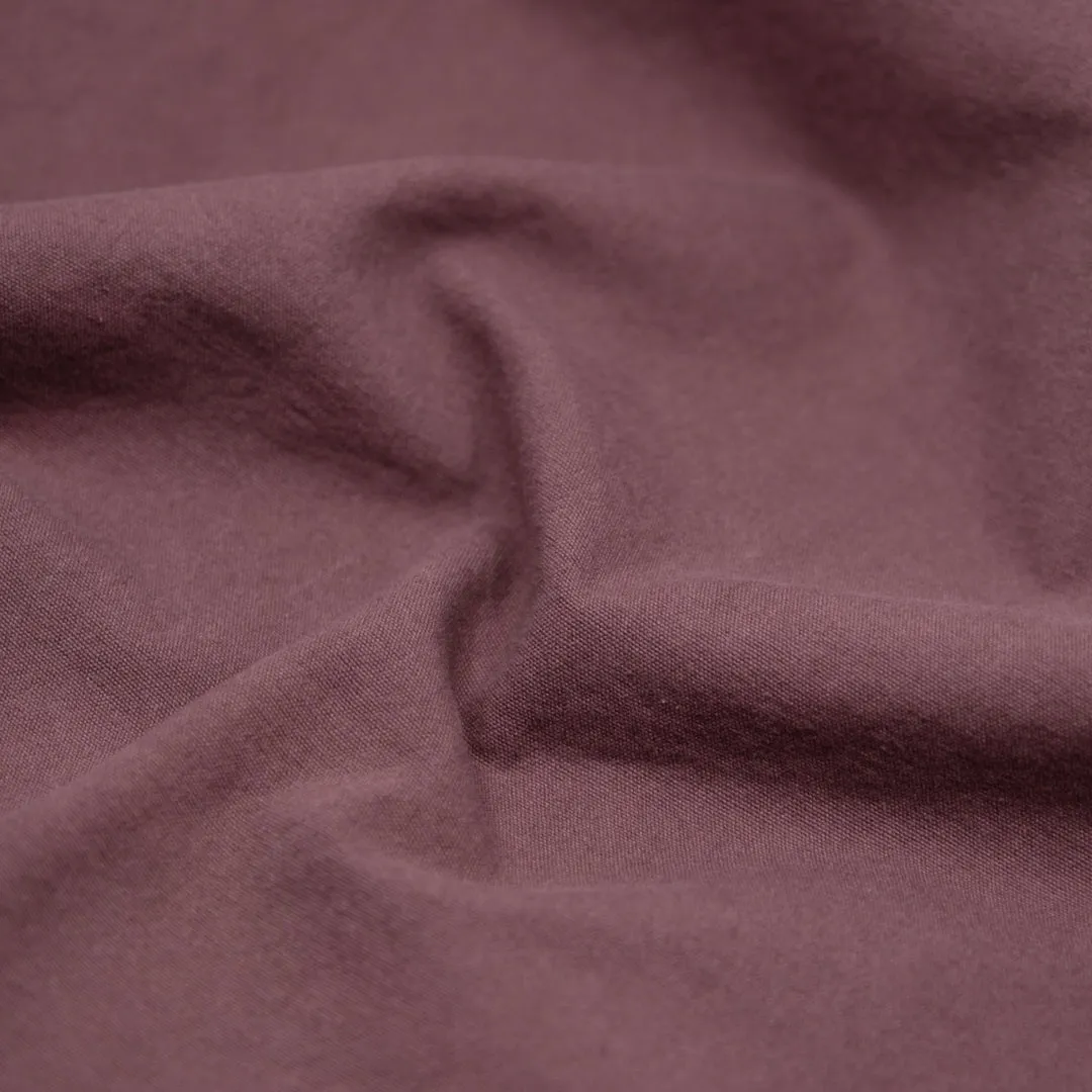 Remnant - 1.2m - 7oz Softened Organic Cotton - Dusty Mauve