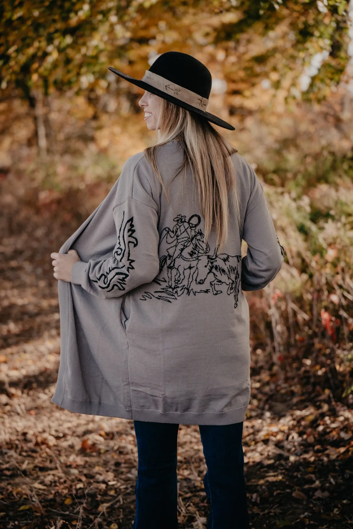 'Ryon' Reversible Roper Print Cardigan (S/M to 2X/3X)