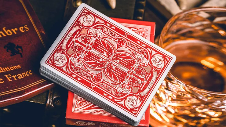 Sanctuary Red Playing Cards