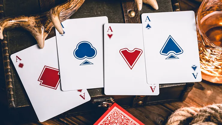 Sanctuary Red Playing Cards