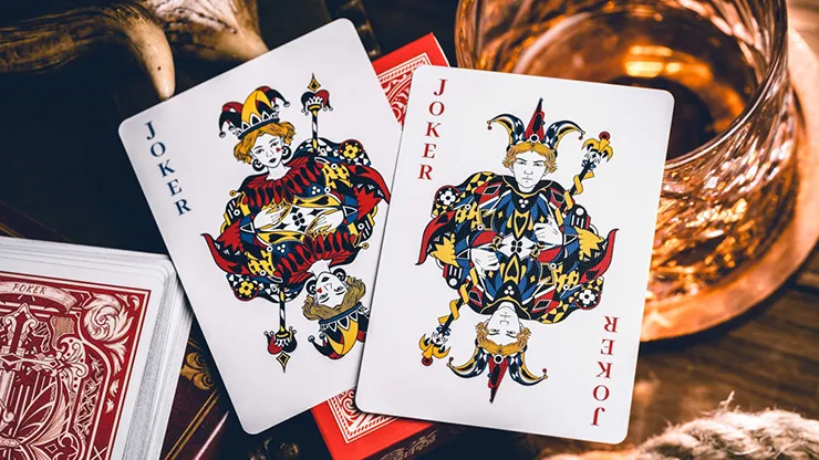 Sanctuary Red Playing Cards