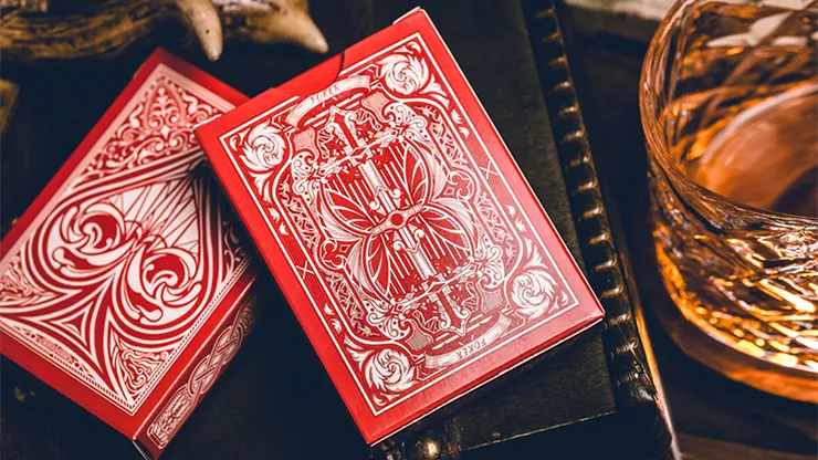 Sanctuary Red Playing Cards