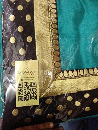 Sarvagny Clothings Women's Silk Saree (555-RAMA_Green)
