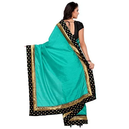 Sarvagny Clothings Women's Silk Saree (555-RAMA_Green)