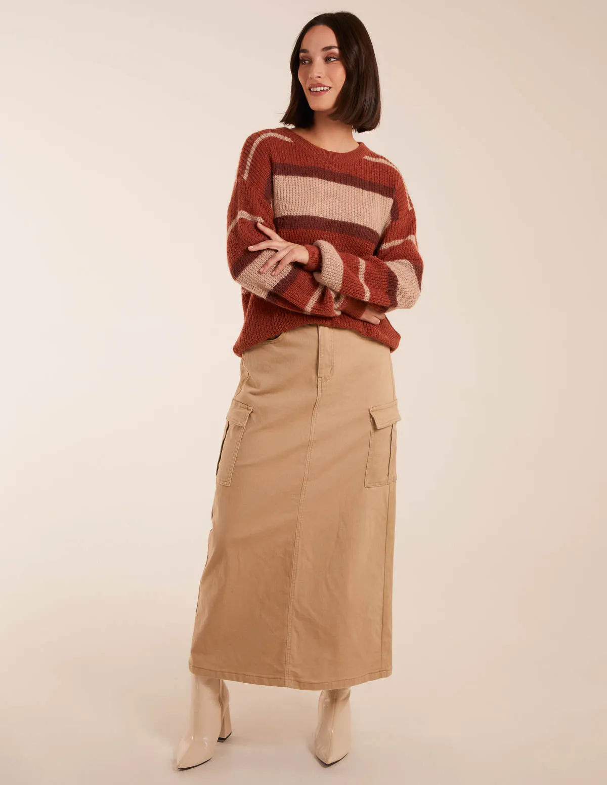 Striped Print Jumper