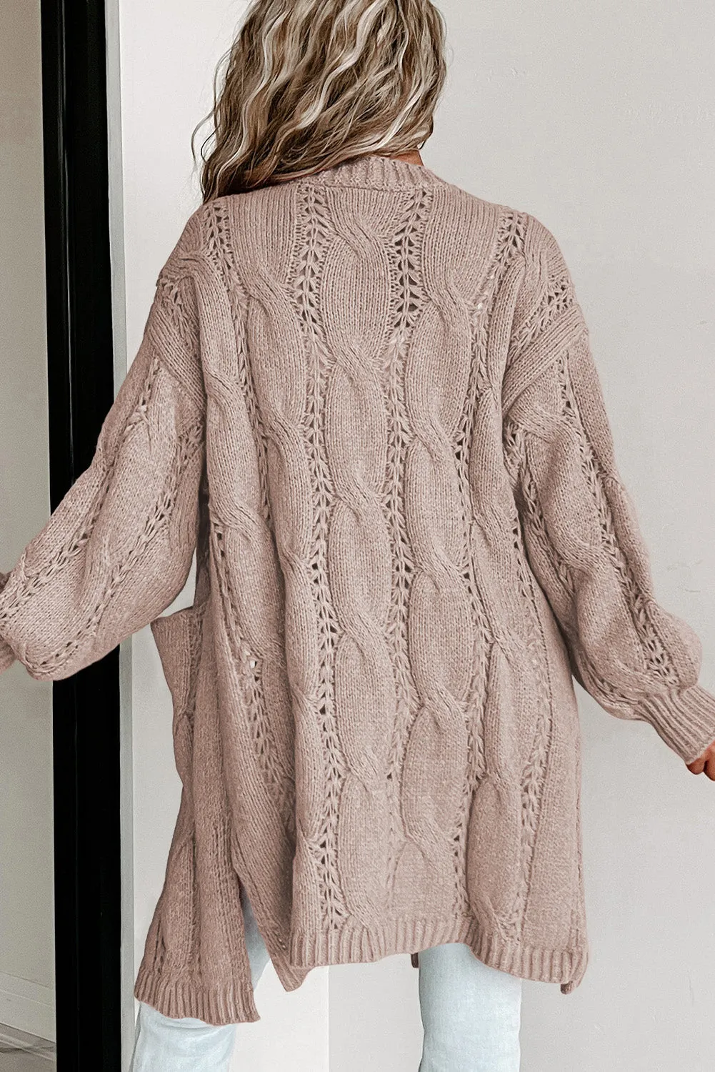 You're A Genius Cable-Knit Cardigan