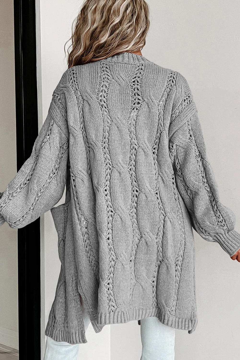 You're A Genius Cable-Knit Cardigan